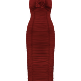 Flower bloom midi dress