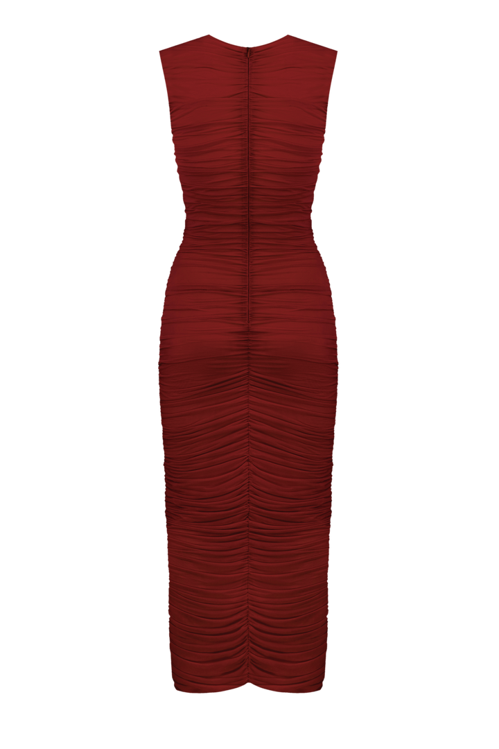Flower bloom midi dress
