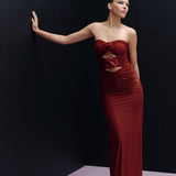 Wild Orchid strapless dress