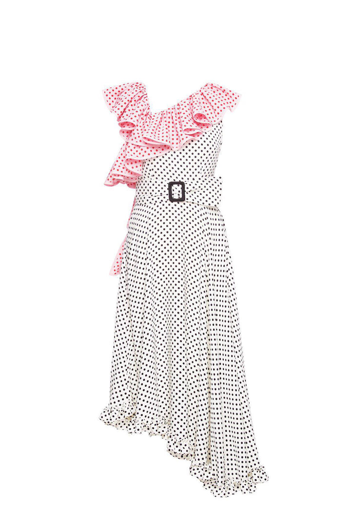 Assymetric midi dress