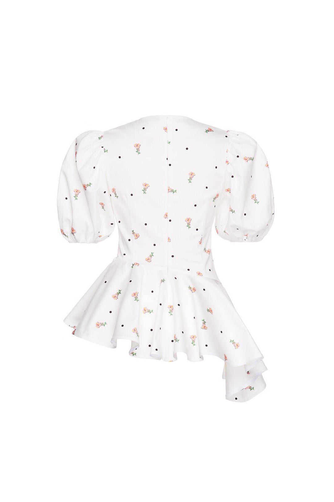 Floral print top with basque