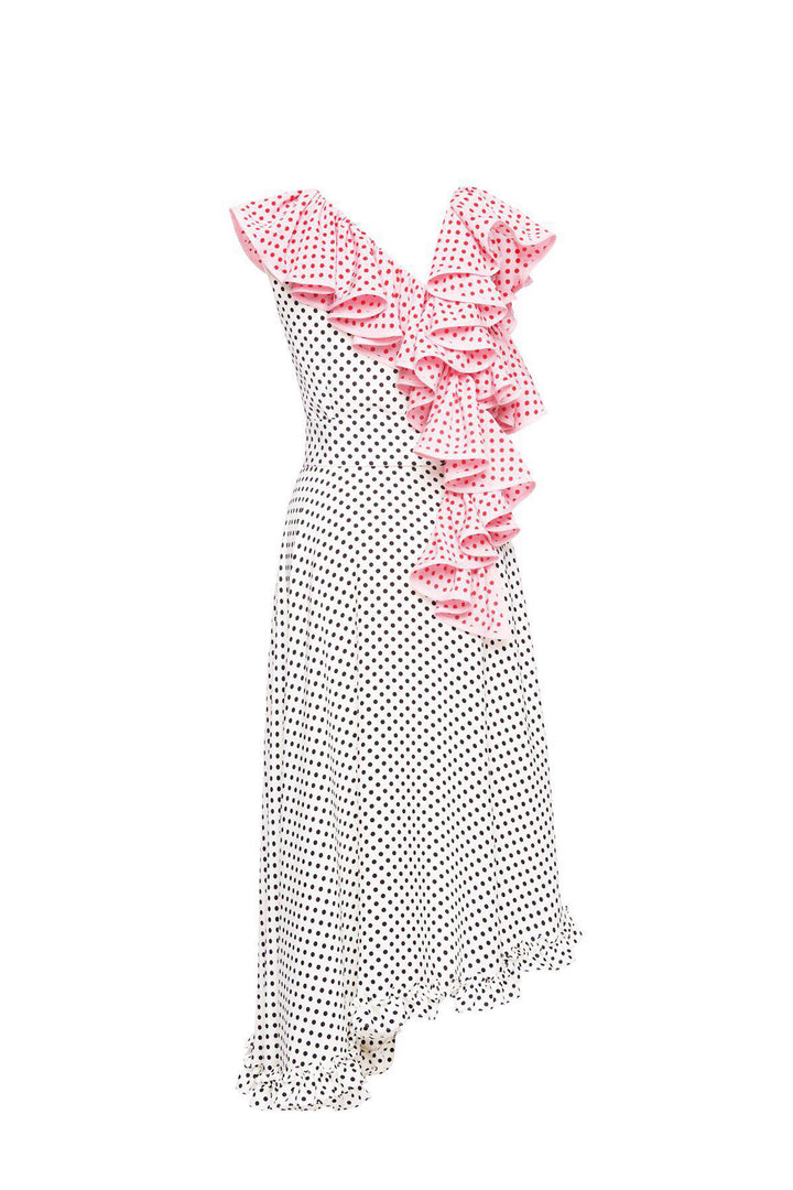 Assymetric midi dress