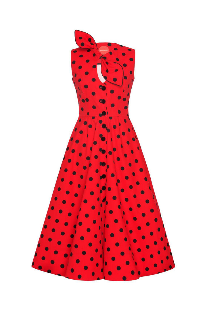 Robe dress with a bow