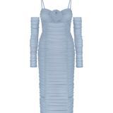 Flower bloom midi dress