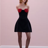 Red Crystal Heart dress