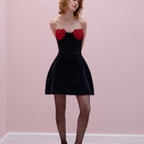 Red Crystal Heart dress