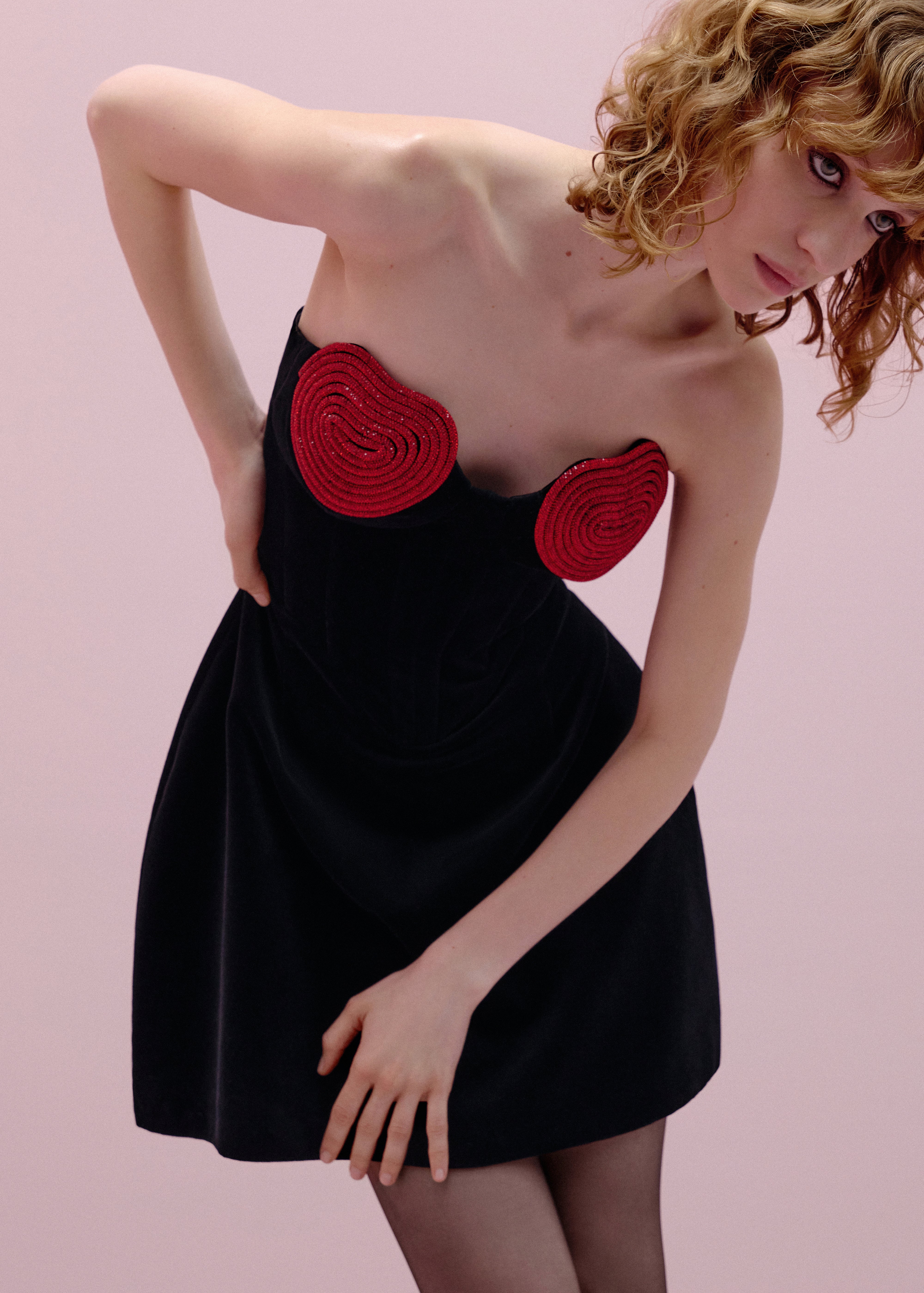 Red Crystal Heart dress XS Red Crystal Heart dress XS