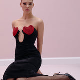 Mermaid velvet dress