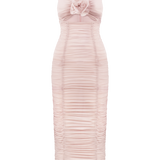 Flower bloom midi dress