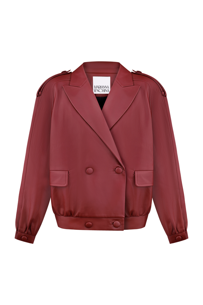 【日本入手困難】Single-breasted stretch poplin jacket Navy Single-breasted stretch poplin jacket | PRADA