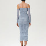 Flower bloom midi dress