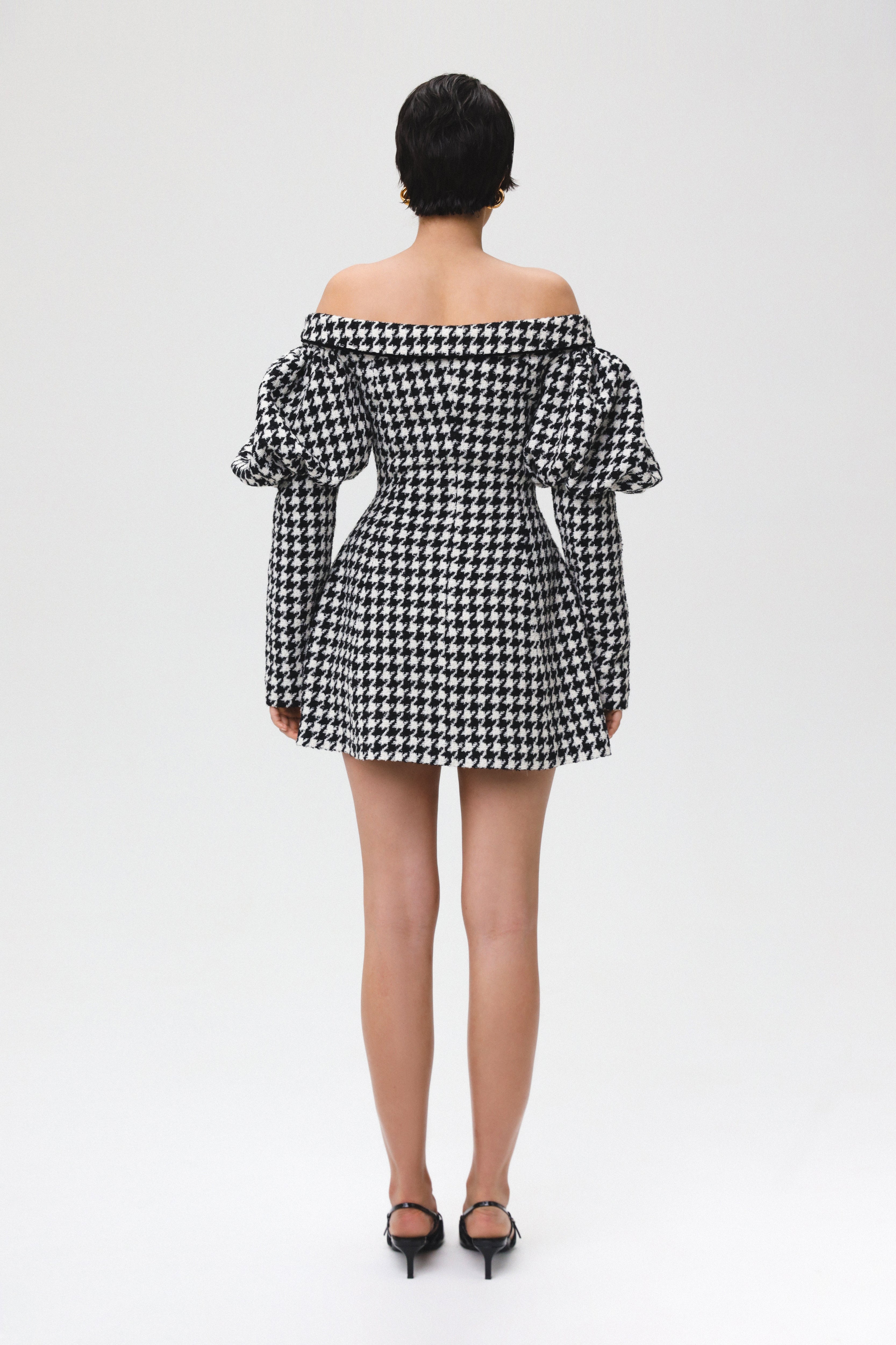 Ameri（アメリ）の「CHECK JACKET MINI DRESS（テーラード