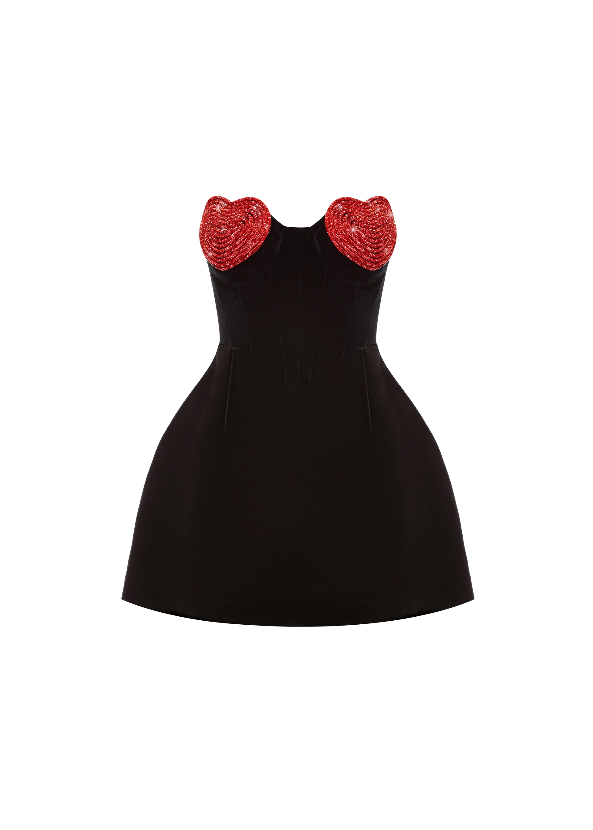 red heart dress Red Crystal Heart dress XS