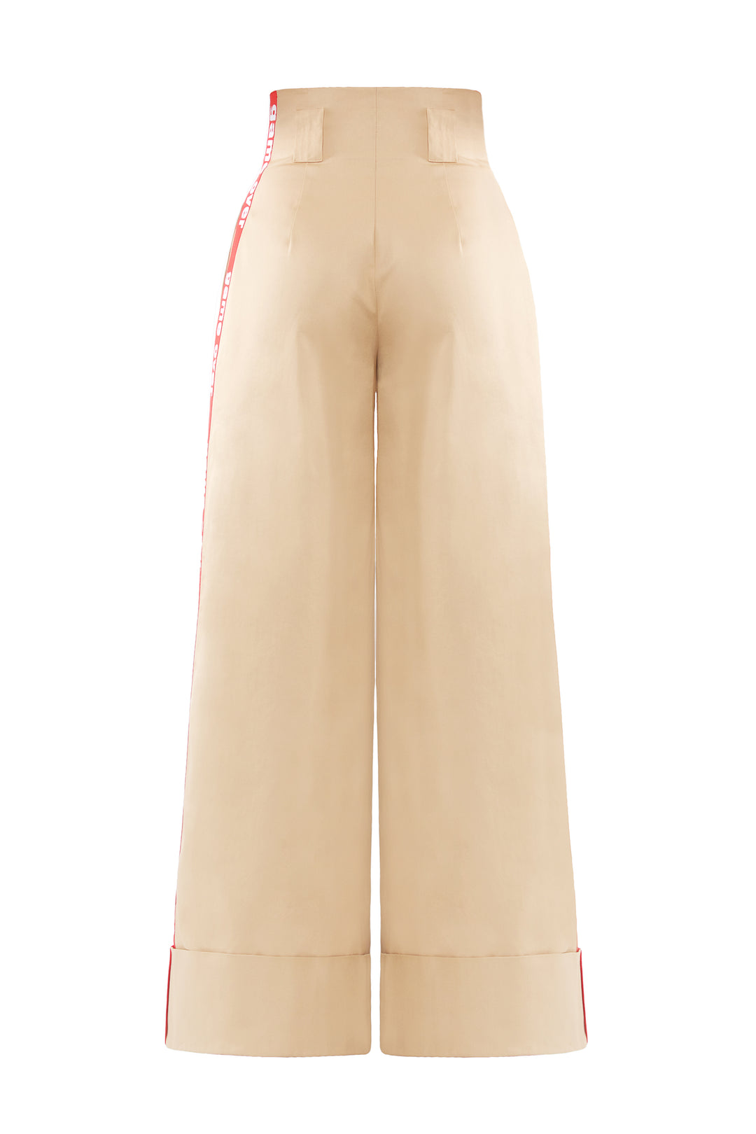 High waist wide leg pants