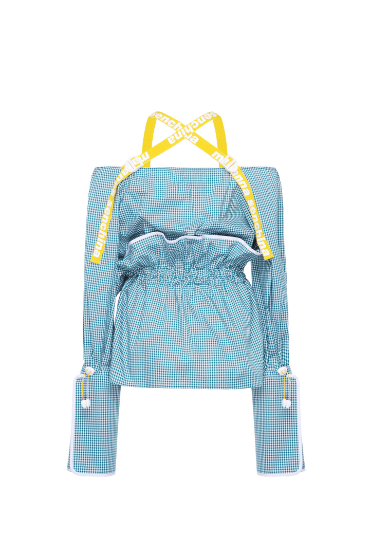 Open shoulders sporty top
