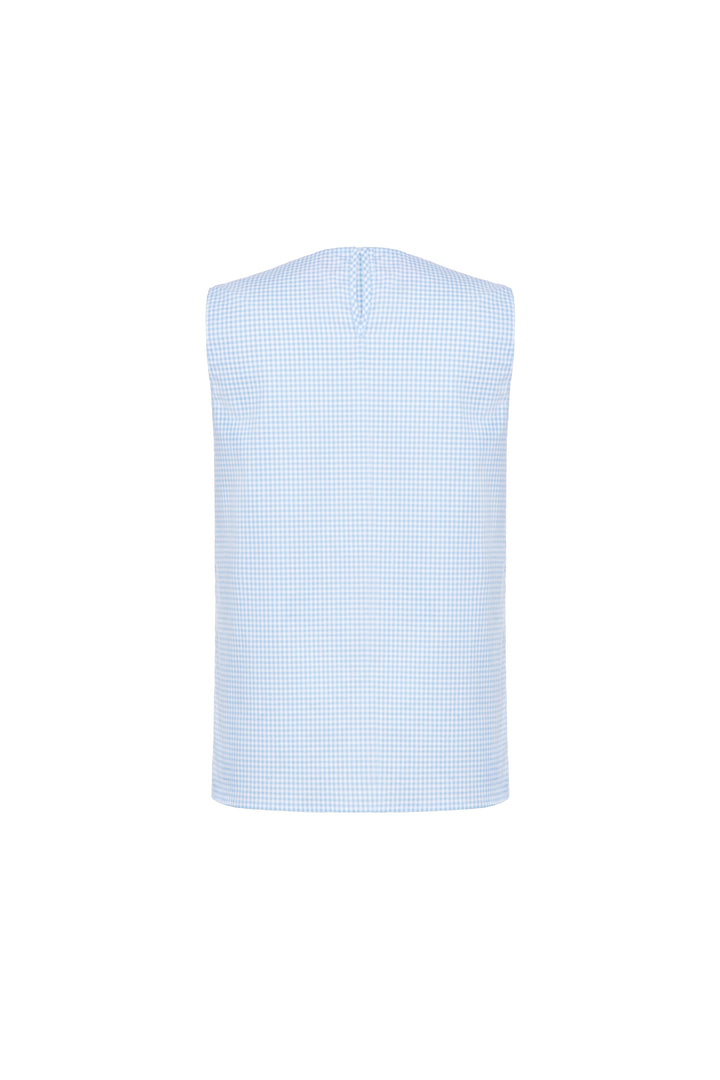 Top with ruffled flower