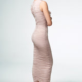 Flower bloom midi dress