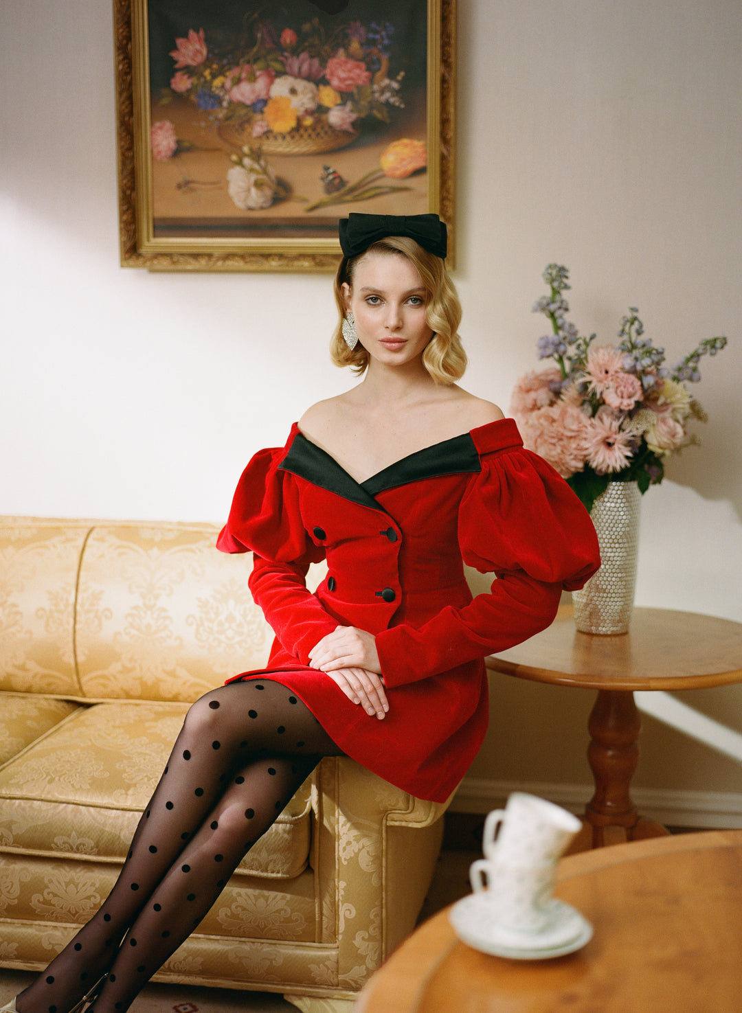 Bohemian rouge jacket-dress