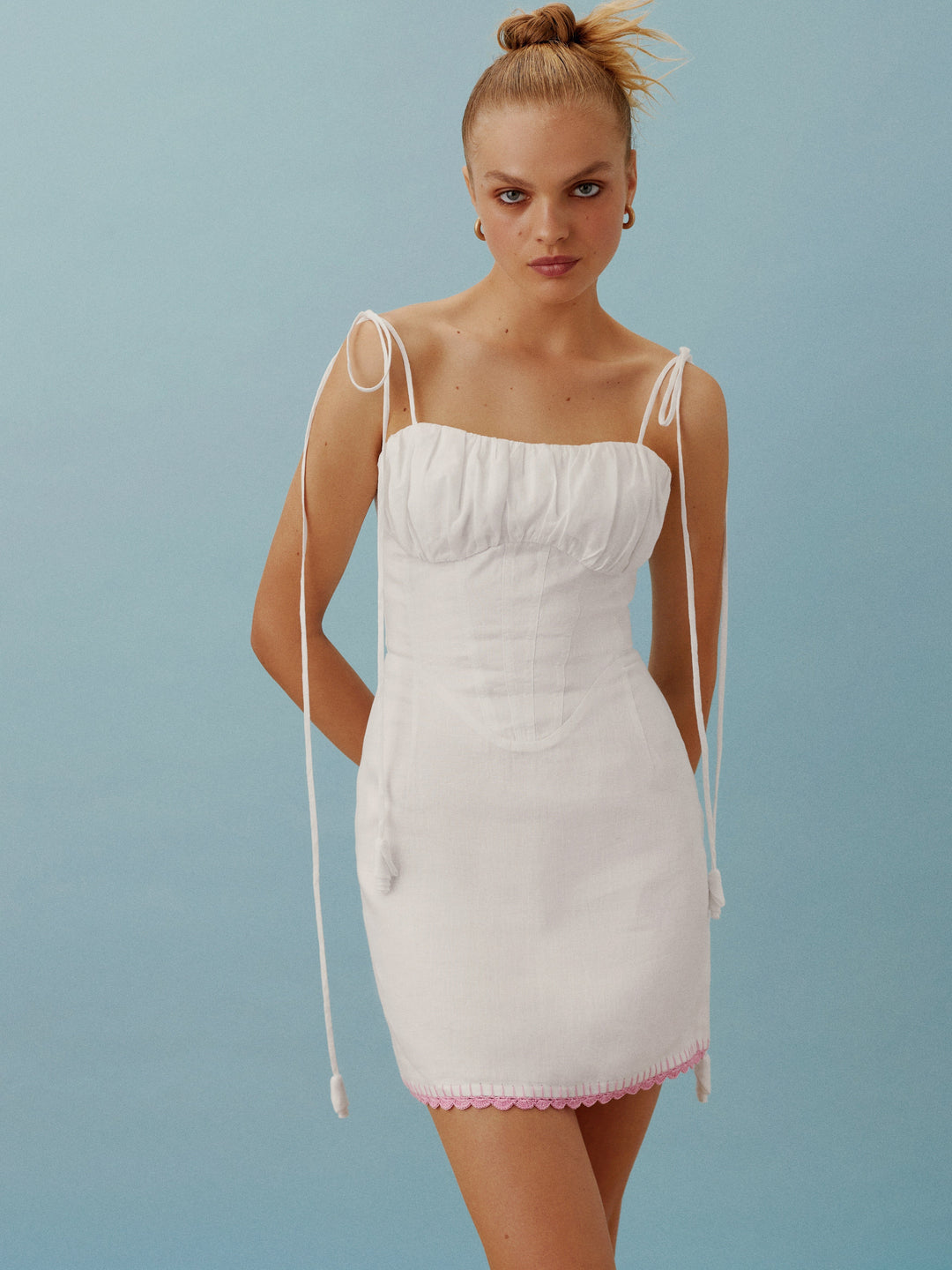 Crochet-trimmed Sophia dress