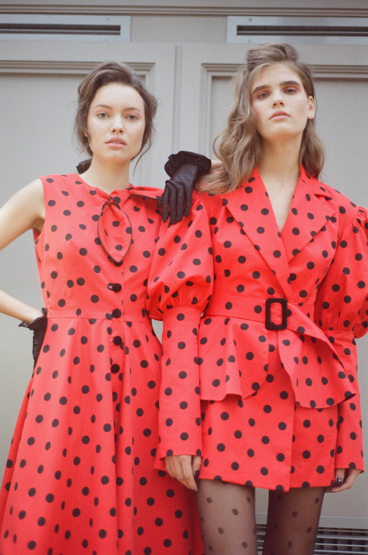 Robe dress with a bow