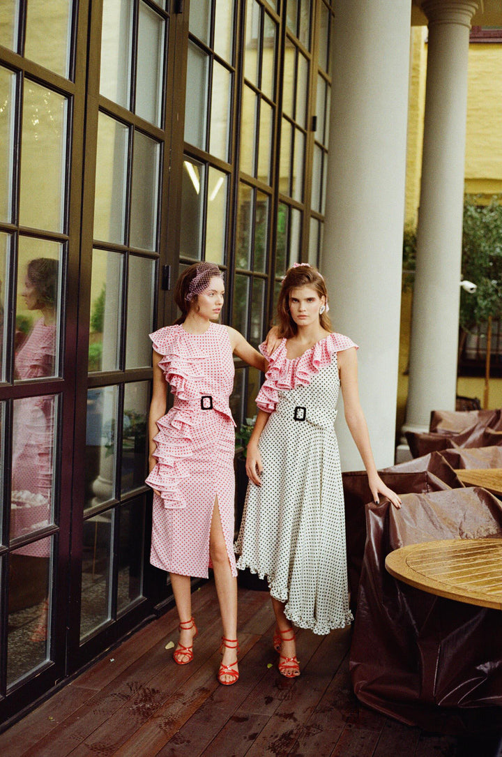 Assymetric midi dress