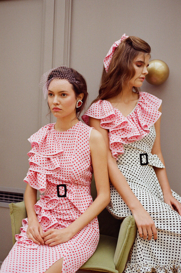 Assymetric midi dress