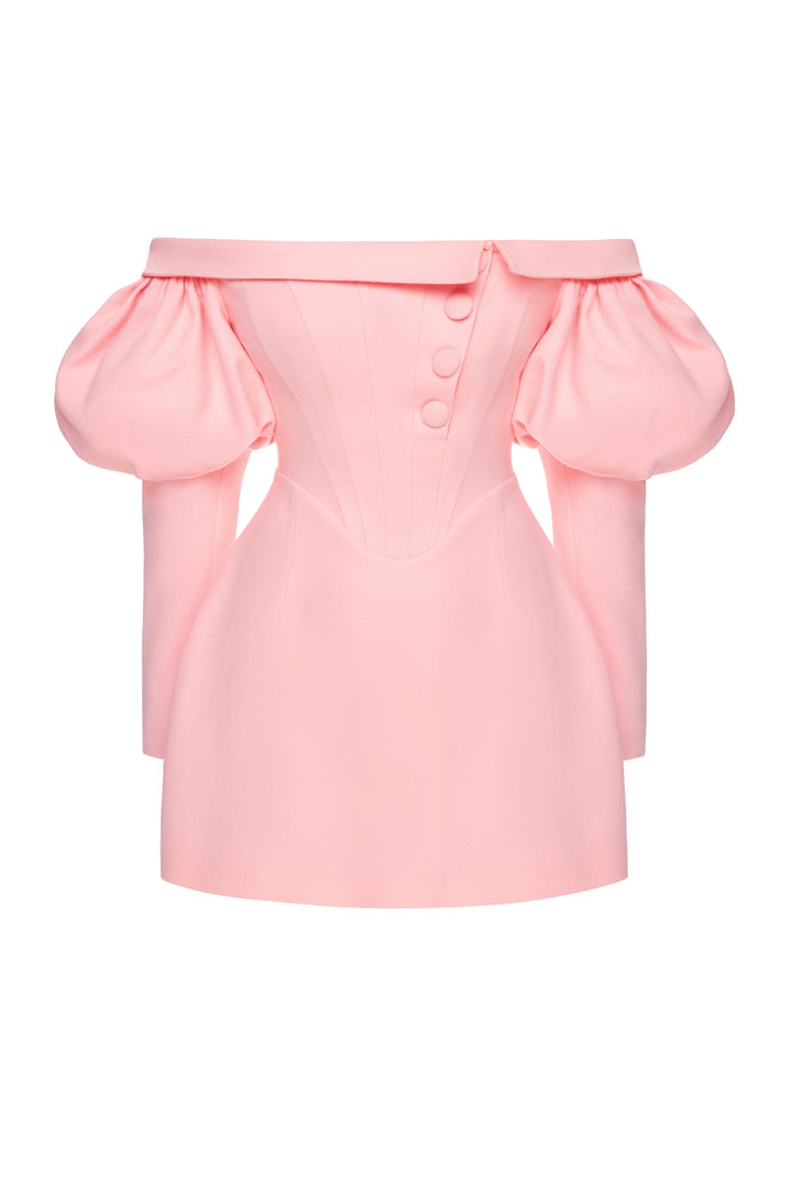 Pink bohemian corset dress