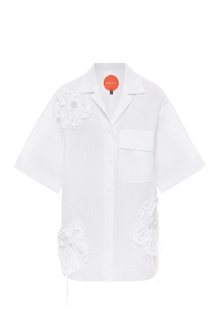 White Flower Power shirt