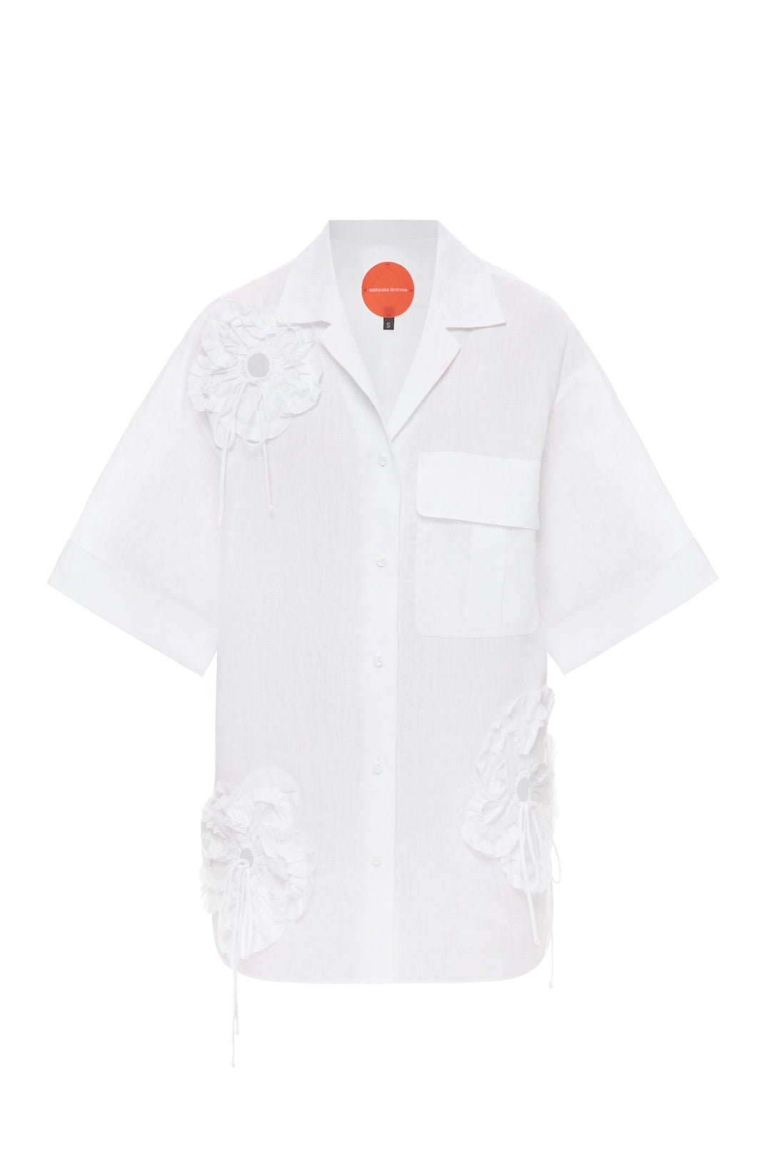 White Flower Power shirt