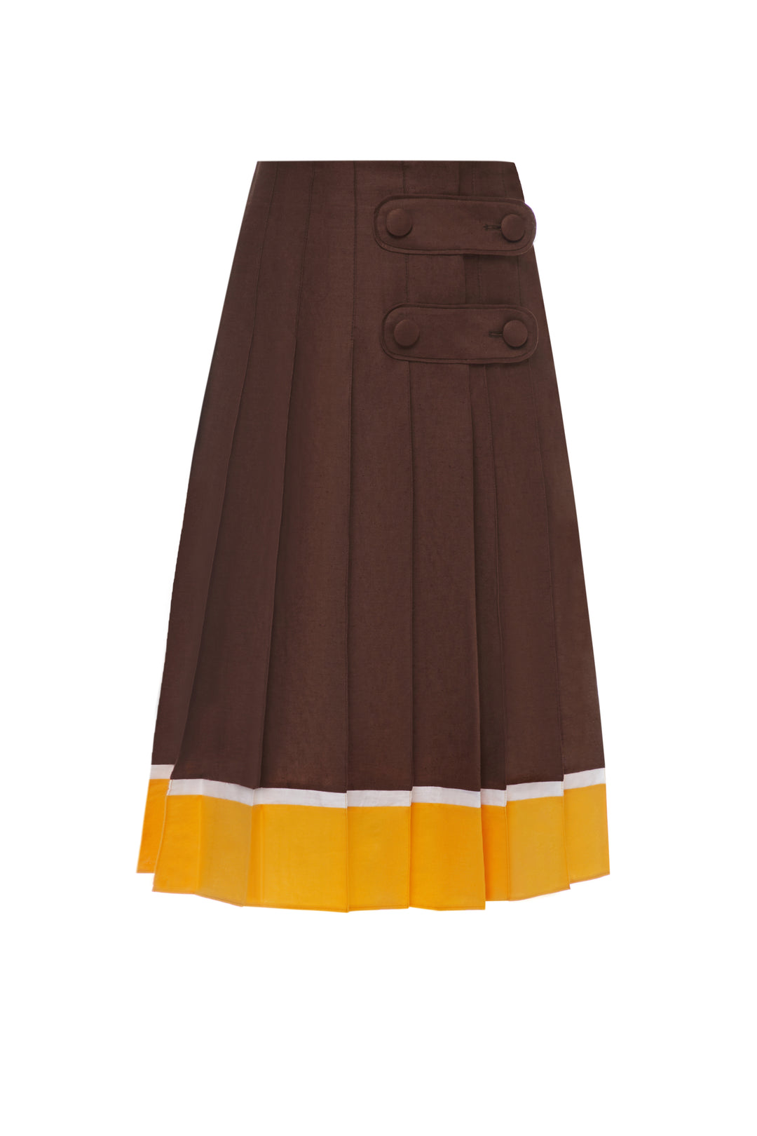 Pleated choco skirt