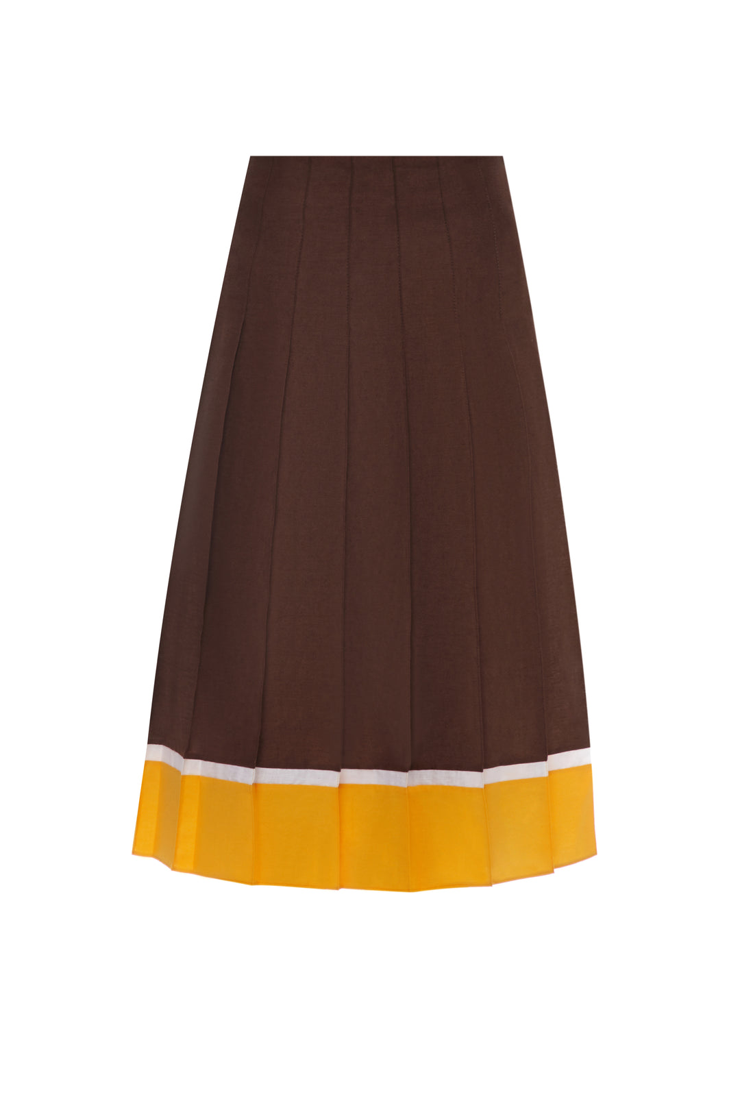 Pleated choco skirt
