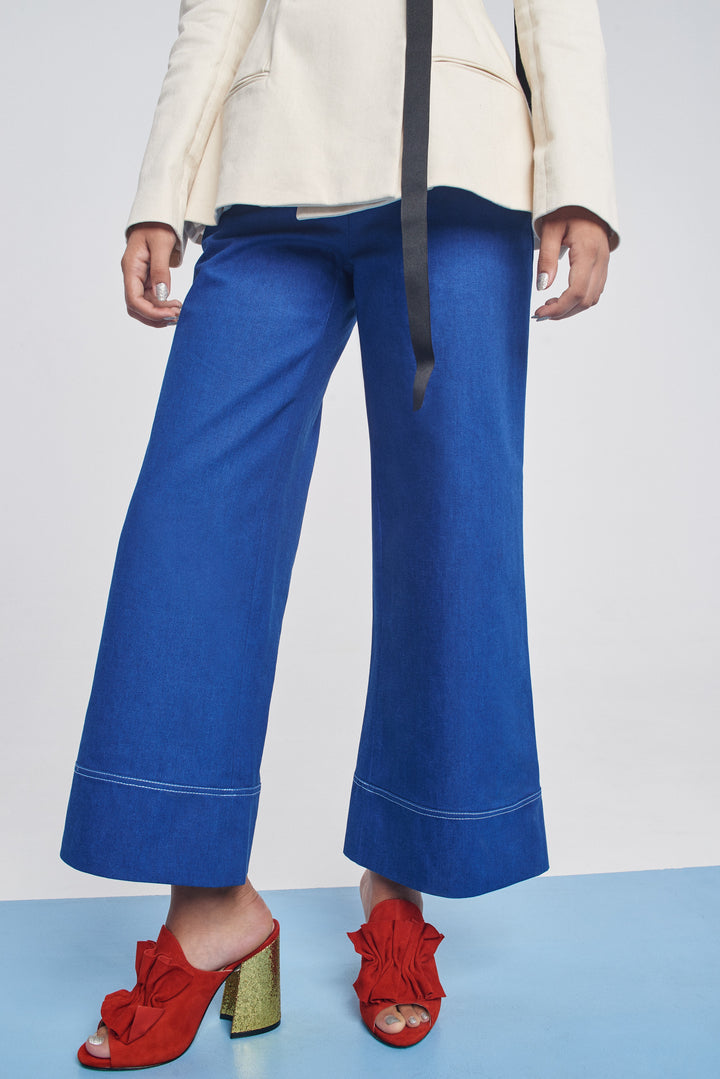 Dark blue jeans