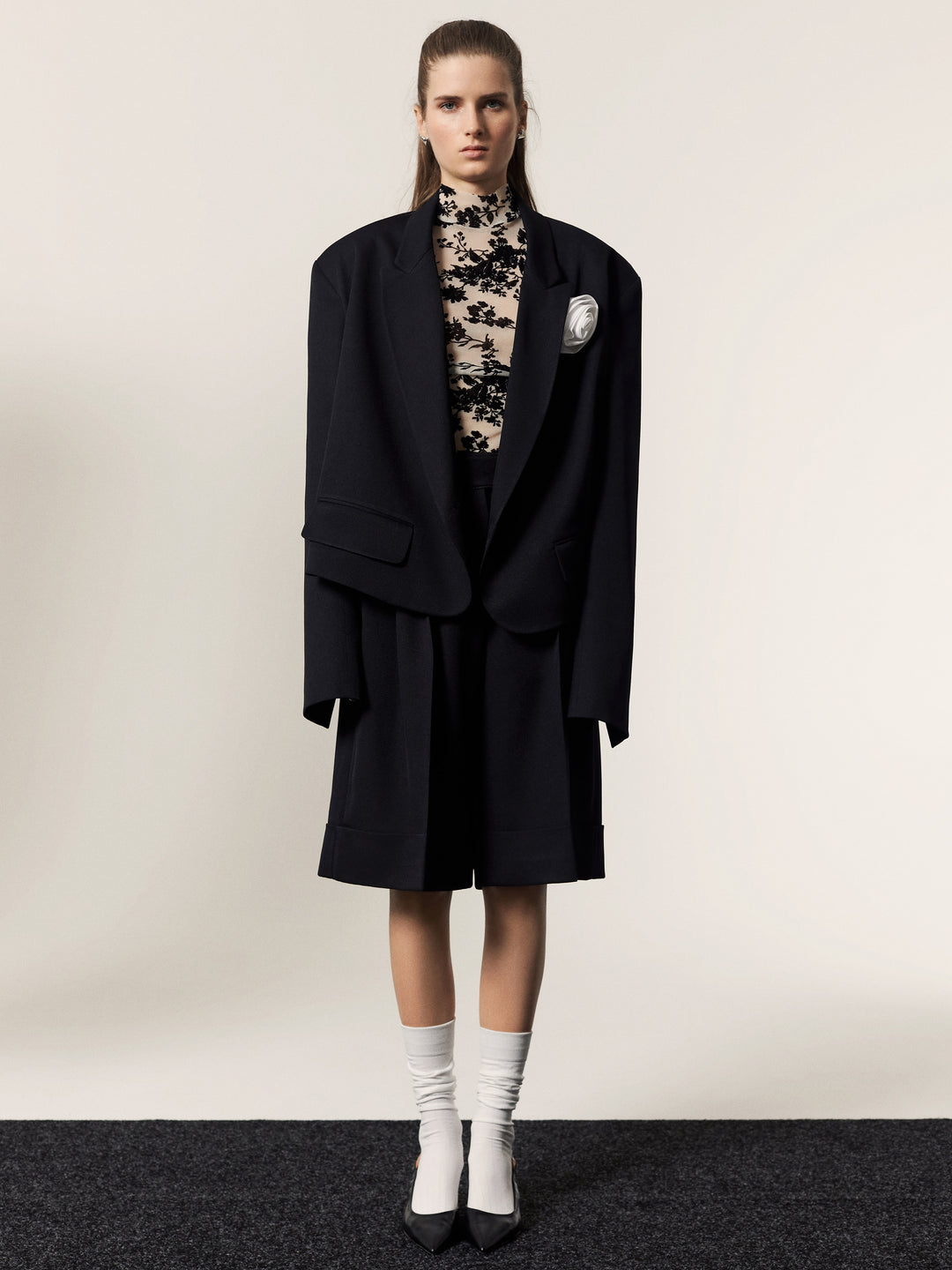 Oversized double-breasted jacket